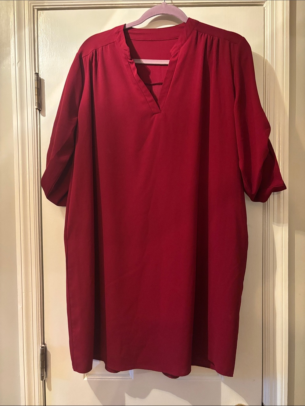 Women's Red Tunic Dress